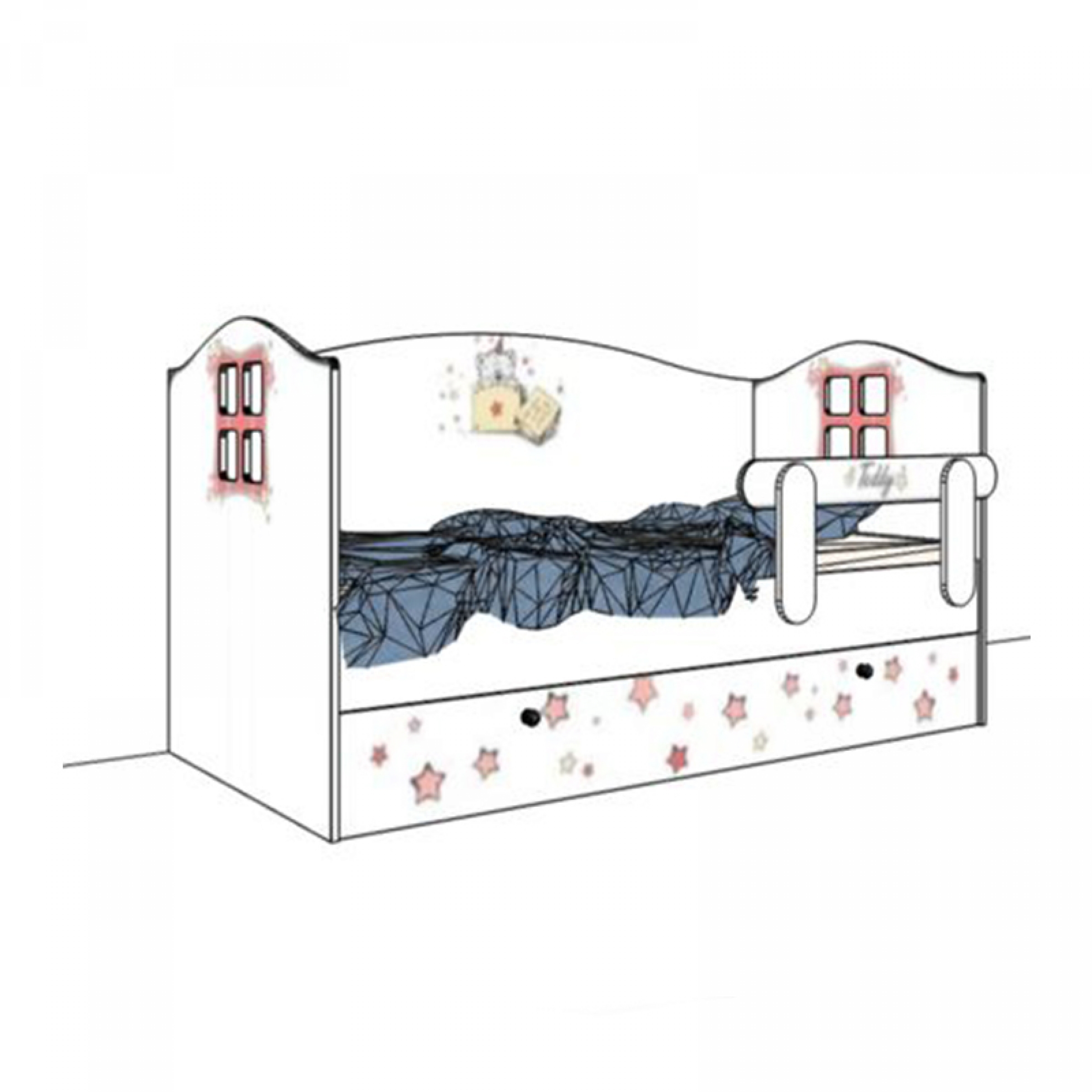 Klюkva детская кровать-домик 