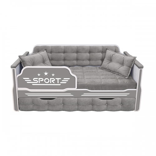 DarDav детская кровать Спорт 170*80 с выдвижным ящиком или дополнительным спальным местом
