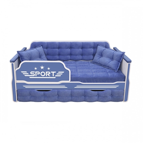 DarDav детская кровать Спорт 180*80 с выдвижным ящиком или дополнительным спальным местом