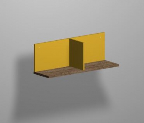 Klюkva Junior полка свободной длины с перегородкой  104 см. MS07 (дуб табачный, солнечный свет)