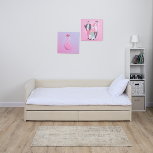 Romack кровать Leon (светло-бежевый) ,200/90