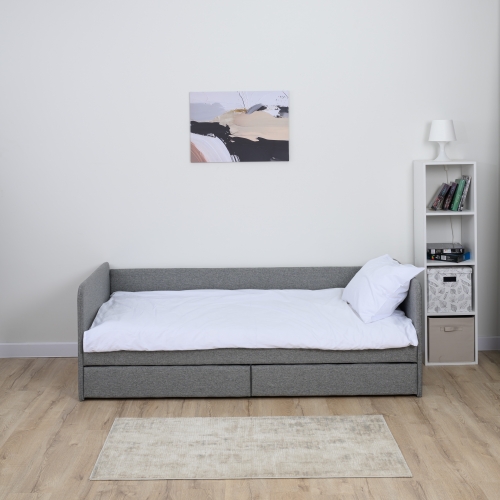 Romack кровать Leon (рогожка грей) ,200/90