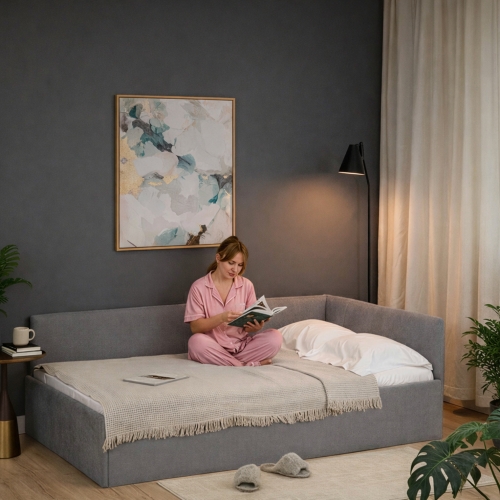 Romack кровать Oliver (графит) ,200/120