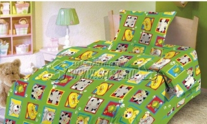 Мамино счастье комплект постельного белья Коты на зеленом арт.78581