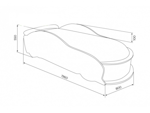 Кровать машина uno мерседес