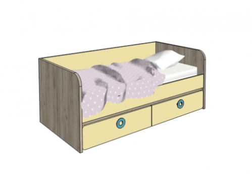 Klюkva кровать- диванчик с 2-мя ящиками арт: МВ3
