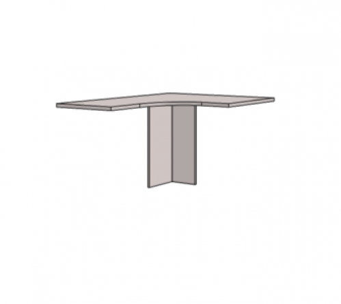 Klюkva Опора для комп.стола угловая (обязательная комплектация с угловой столешницей). Артикул: VH3