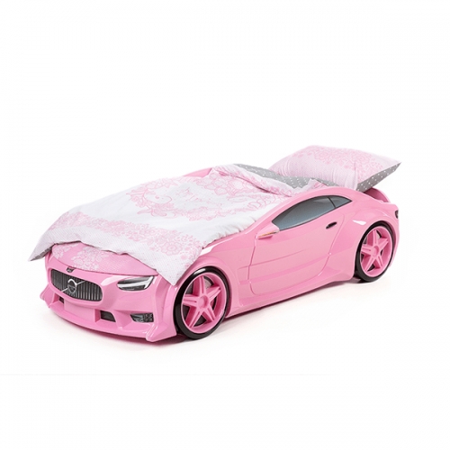 Futuka Kids комплект постельного белья для машинок-кроваток (розовый)