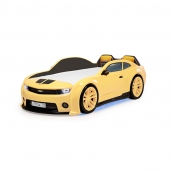 Futuka Kids кровать-машинка объемная 3d Evo Camaro желтый